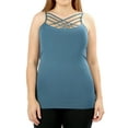thumbnail image 4 of TheLovely Women & Plus Seamless Triple Criss Cross Front Long Cami Tank Top, 4 of 4