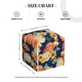 thumbnail image 3 of Kdxio fall Pumpkin Daisy Print Tissue Box Cover,Square Decorative PU Leather Facial Paper Case Organizer Holder Dispenser for Bathroom,Night Stands,Desk,Car 5.2''X5.2''X5.2'', 3 of 6