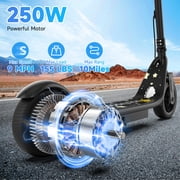 VOLTVOGUE VV-4 Foldable Electric Scooter, 250W Motor E Scooter with 6.5 inch Solid Tires, 9 MPH Max Speed, 10 Miles Long Range, 111Wh Battery Portable Kick Scooter for Adults and Kids