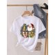thumbnail image 1 of Camiseta de manga corta con estampado de árbol para mujer, blusa bonita de los años 90, ropa de Navidad, camiseta estampada, 1 of 5
