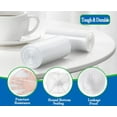 thumbnail image 4 of 10 Gallon 60pcs Medium Clear Trash Bags Strong Clear Garbage Bags, Bathroom Trash Can Bin Liners, Plastic Bags for Office Home Kitchen, Waste Basket Liner, Fit 30 Liter, 10 Gal(10G60-Clear), 4 of 4