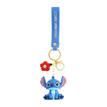 Disney Lilo and Stitch Pendant Key Chain Ring Holder Wristlet 3D 9"