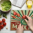 thumbnail image 3 of Mexican Cutting Board, Retro Pop Art Style Mexico Calligraphy with Tribal Classic on Grunge Image, Decorative Tempered Glass Cutting and Serving Board, Large Size, Multicolor, by Ambesonne, 3 of 5