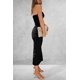 thumbnail image 2 of ZHAOCHENG Vestido tubo maxi ajustado de verano para mujer, acanalado, sin tirantes, con abertura lateral, largo, informal, elegante, para salir y fiesta, 2 of 3