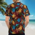 thumbnail image 6 of High Quality Hawaiian Shirts for Men Short Sleeve Aloha Beach Shirt Floral Summer Casual Button Down Shirts Blouses O94MNV, 6 of 7