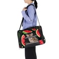 thumbnail image 6 of Watermelon Fabric Dog Carrier - 17x10x11.8 in - Pet Bag with 900D Oxford Cloth, Sherpa Base, and Nylon Webbing Handles - Portable and Comfortable for Travel - Supports Small to Medium, 6 of 7