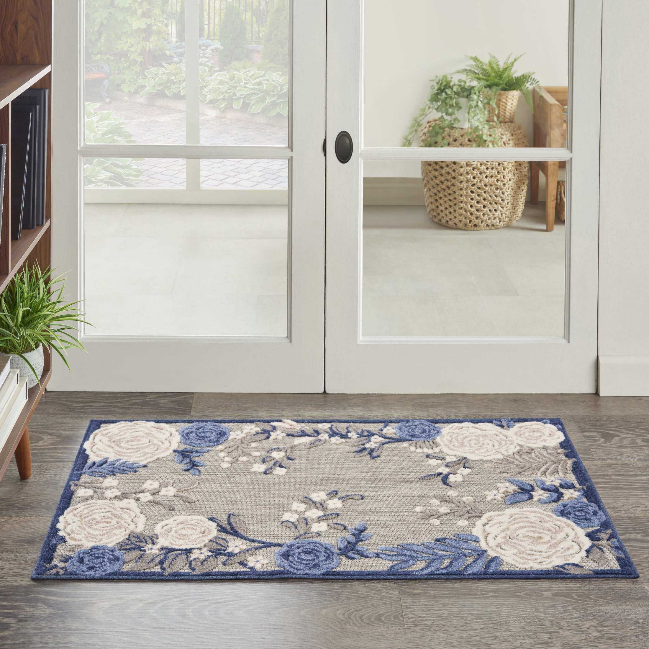 Chelsea Contemporary Abstract 5'3'' x 7'3'' Navy and Blue