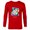 New Red, variant on Disney Mickey & Minnie Mouse In Holiday Style - Long Sleeve T-Shirt for Men - Customized-Black