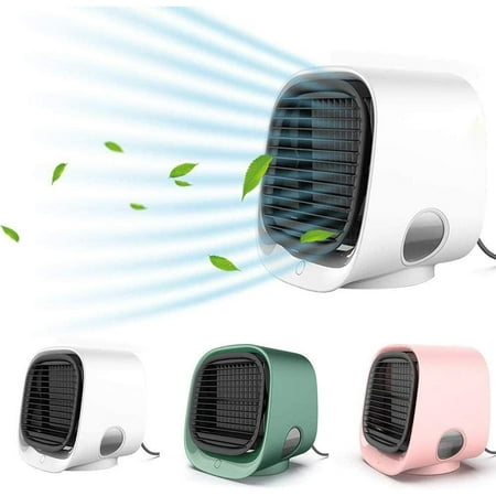 

Portable Air Conditioner Mini Usb Fan 3-in-1 Usb Desktop Fan Evaporative Cooler Atomizing Humidifier for Home Kitchen Bedside Cabinet Office Camping Tent