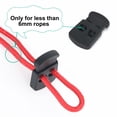 thumbnail image 1 of Unique Bargains 8pcs Spring Cord Lock Plastic Cord Stopper End Fastener Double Hole Toggle Stopper Slider Black, 1 of 7