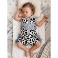 thumbnail image 4 of Toddler Cowgirl Outfit Girls Western Shirt Ruffle Sleeve Top Shorts Set Kids Denim Outfit, 4 of 8