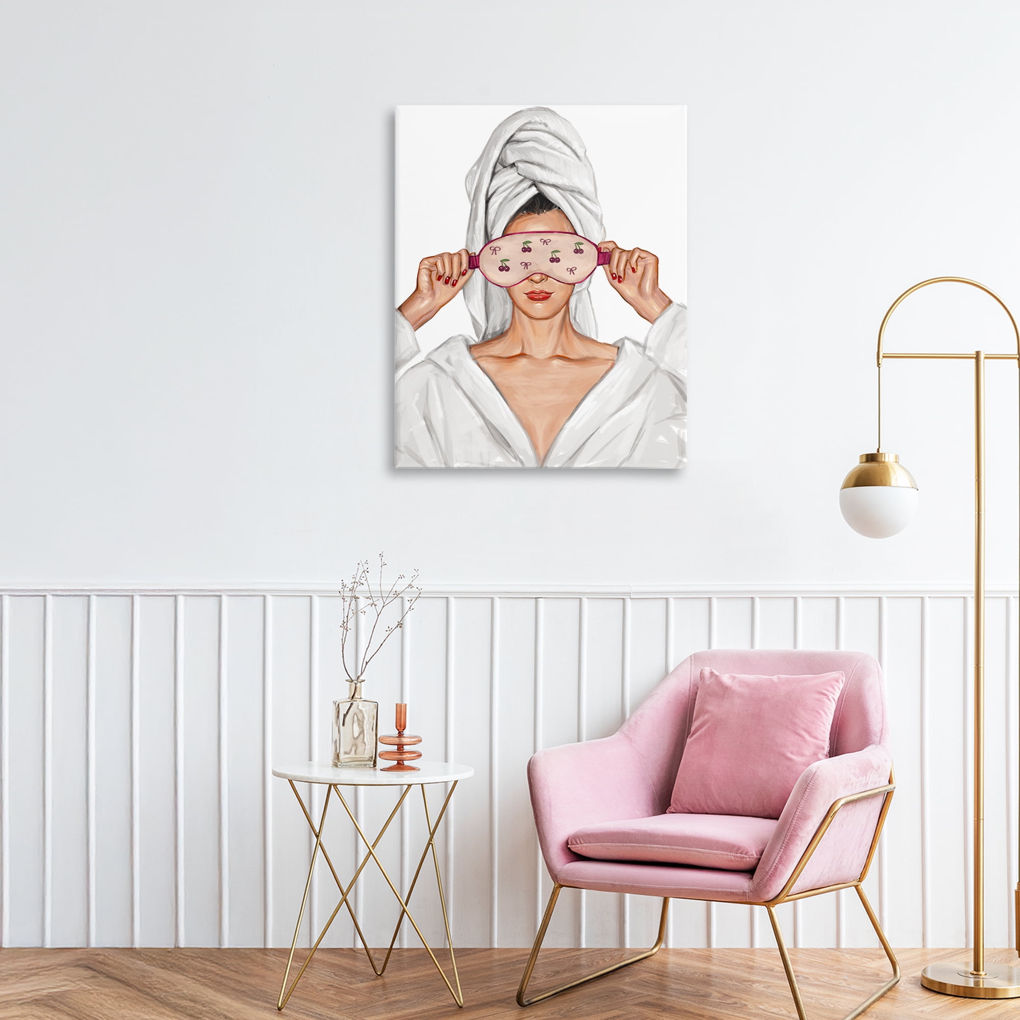 Cherry Eye Mask Fashionista Canvas Wall Art, design by Ziwei Li