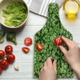 thumbnail image 3 of Nature Cutting Board, Free Abstract Nature Inspired Mind Bind Folded Color Silhouette Counter Culture, Decorative Tempered Glass Cutting and Serving Board, Wine Bottle Shape, Green, by Ambesonne, 3 of 5