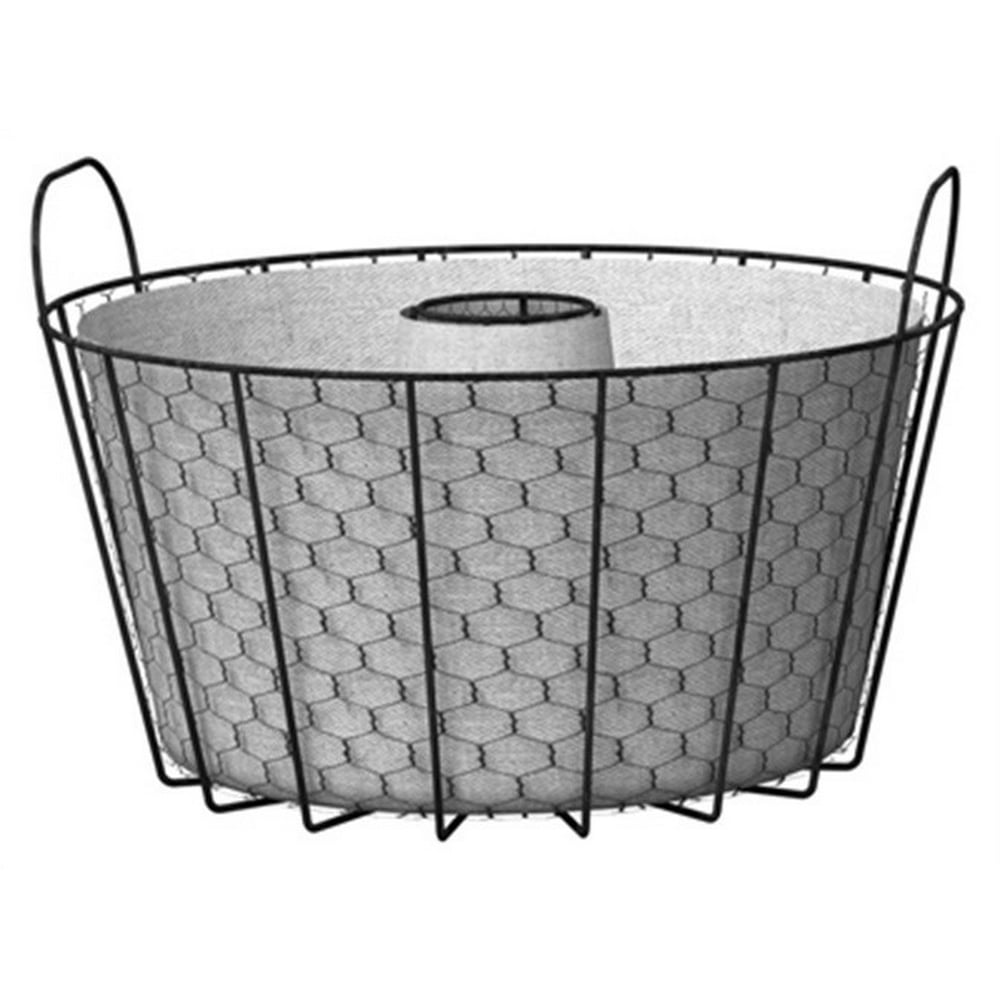 Panacea Products 84291 Rustic Farmhouse Umbrella Table Planter, Burlap