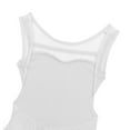 thumbnail image 6 of LiiYii Girls Lyrical Dance Dress Sleeveless High-Low Hem Tulle Skirt Leotard for Ballet Modern White 14, 6 of 7