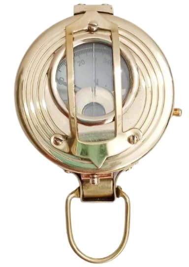 Maritime treasures Vintage Brass Pocket Compass – Antique Style Magnetic Navigation Compass for Hiking, Camping, Survival, Travel & Nautical Collectors