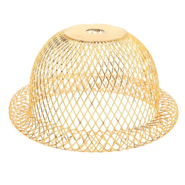 Pantalla de lámpara de ventilador de tejado perfecl de hierro dorado
