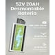 thumbnail image 4 of Bicicleta Eléctrica Plegable para Adultos AMYET ARES, Doble Motor 2000W, 52V 20Ah, 24 Pulgadas, Camuflaje, 4 of 8