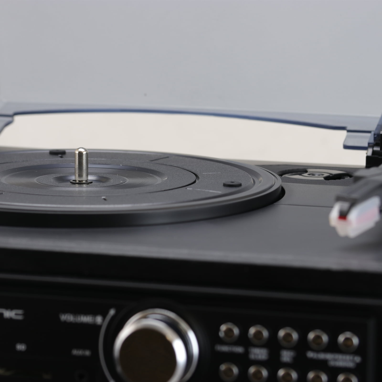 Trexonic 3Speed Turntable, CD, Dual Cassette, BT, FM Radio, USB/SD Recorder, Wired Speakers  (图5)