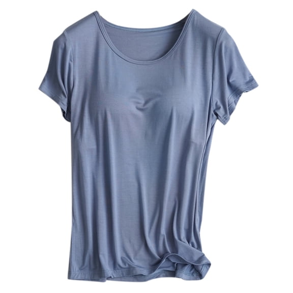 Summer Tops for Women Medium Women Shirt Casual Short Sleeve Tops for Tall Long Sleeve Shirts Long Rayon Beaded Turtleneck Work Shirts Summer T Shirt Womens Blue 3XL