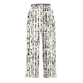 thumbnail image 3 of Guluxicc Womens Cotton Lounge Pants with Pockets Elastic Waist Drawstring Loose Straight Leg Trousers for Sleepwear, 3 of 4