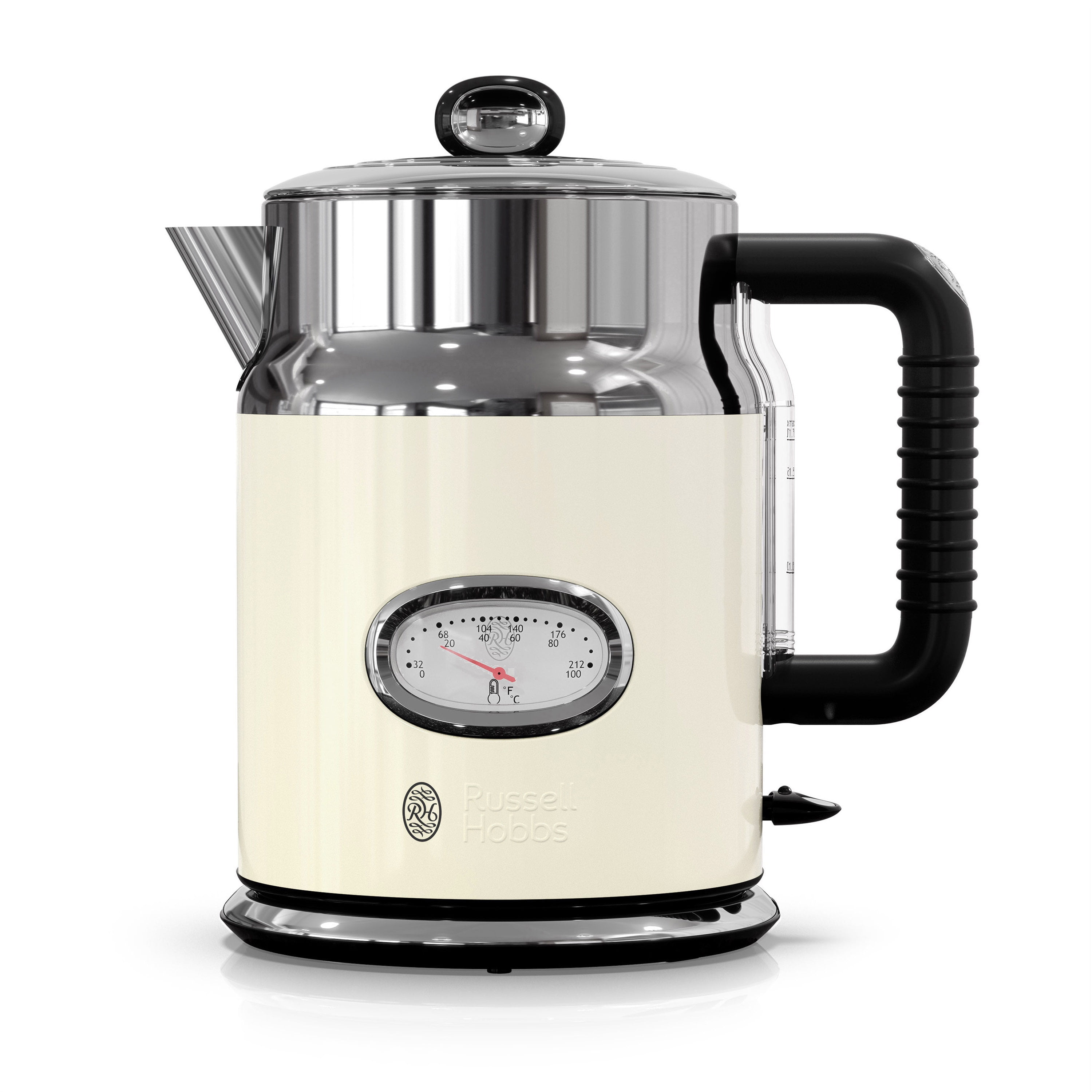 Russell Hobbs 21671 – 70 Retro Classic Noir Electric Kettle, Black 220  VOLTS NOT FOR USA