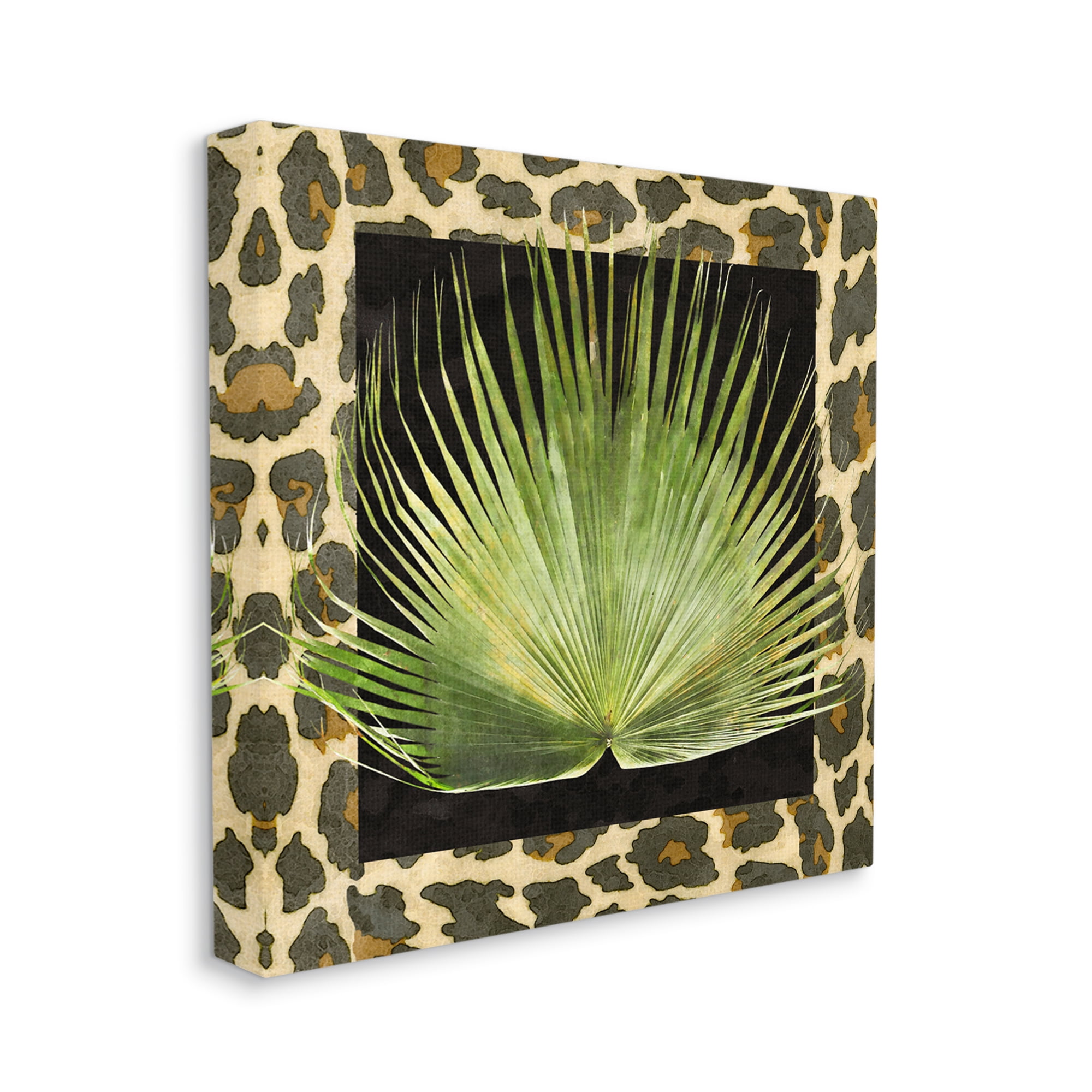 Stupell Industries Tropical Leaf Pattern Botanical & Floral Painting Gallery Wrapped Canvas Print Wall Art, 24 x 24