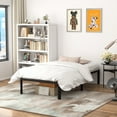 thumbnail image 2 of VENI 14" Heavy Duty Steal Slat Rounded Edge Metal Platform Bed Bed Frame, Twin, 2 of 11