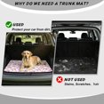 thumbnail image 4 of FOR U DESIGNS Pink Bow Heart Star Print Car Trunk Mat Heavy Duty Non-Slip Cargo Liner All Weather Dustproof Durable Rear Trunk Protection for Most Car Models, 4 of 7