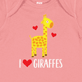 thumbnail image 4 of Inktastic I Love Giraffes Zoo Animal Boys or Girls Baby Bodysuit, 4 of 5