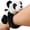 Panda, variant on Plush Wrist Puppet Huggers Panda Plush Toy, 20cm Soft Animal Band W/ Clip Slap Bracelet, Stuffed Animal, Lightweight 100g