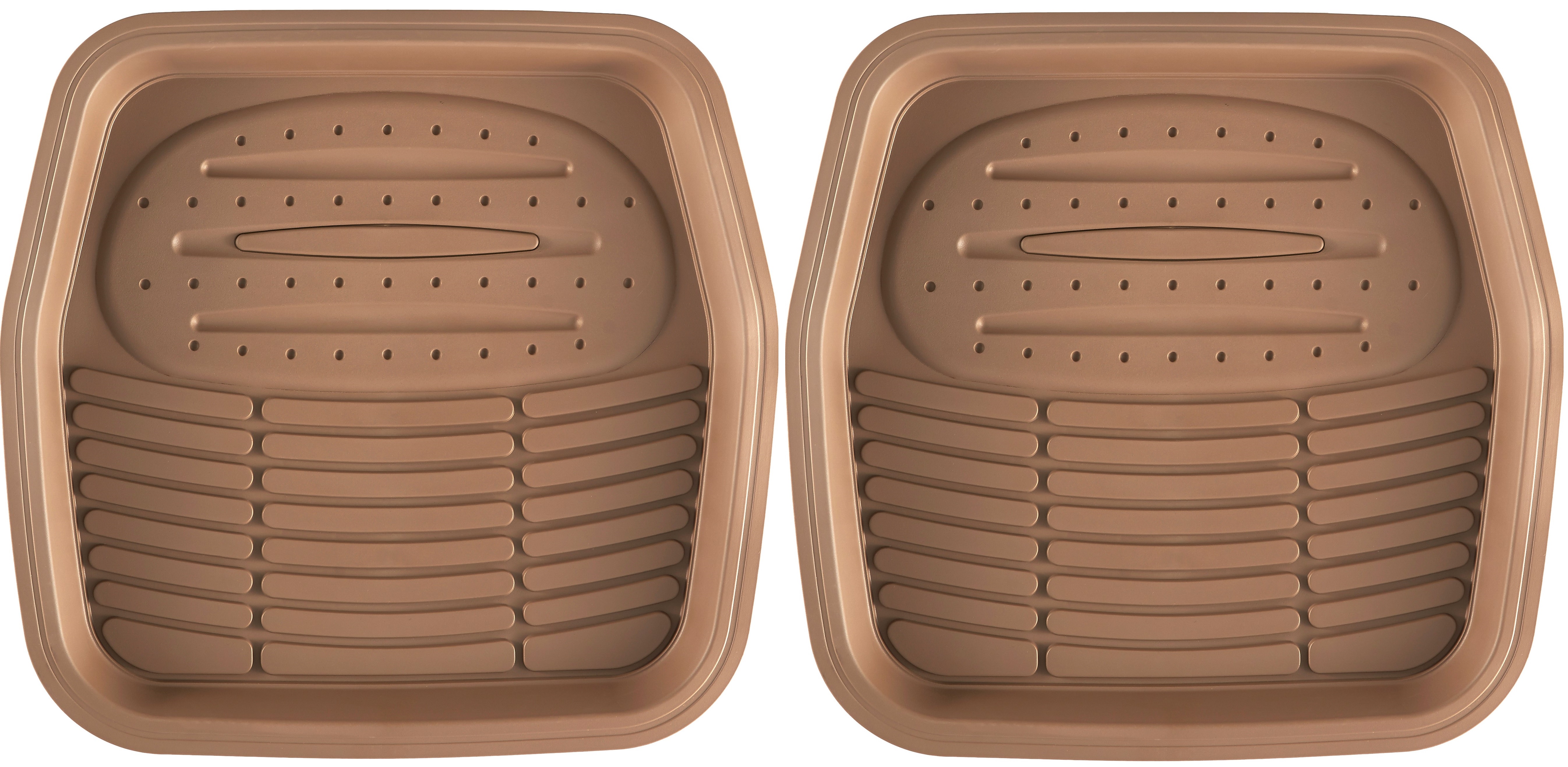 UNIVERSAL FIT ALL VEHICLE FLOOR MATS W/ EXTRA DEEP DISH WELLS TAC TOUGH