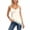 White, variant on Silk Lace Trim Camisole Tops for Women Satin Asymmetrical Tank Top Backless Lace Patchwork Cami Going Out
