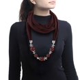 thumbnail image 5 of Seductiva Shawls and Wraps for Dresses Women Women Pendant Scarf with Tassel Rhinestone Jewelry Scarves Polyester Scarf 1PC, 5 of 5