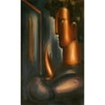 thumbnail image 2 of Oskar Schlemmer 16x24 Black Ornate Framed Double Matted Museum Art Print Titled: Before the Mirror (1931), 2 of 5