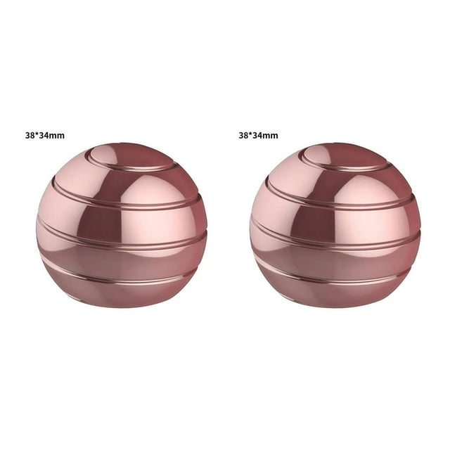Vogacara Spinning Toy Home Desktop Aluminio Giroscopio Ball Party Desmontable Rotating Toy, Rose Gold, 38x34mm Oro rosa 38*34mm 2piezas