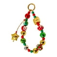thumbnail image 4 of Llavero navideño con cuentas para llave de coche, regalo para mujer, adorno colgante de moda Estrella dorada, 4 of 9