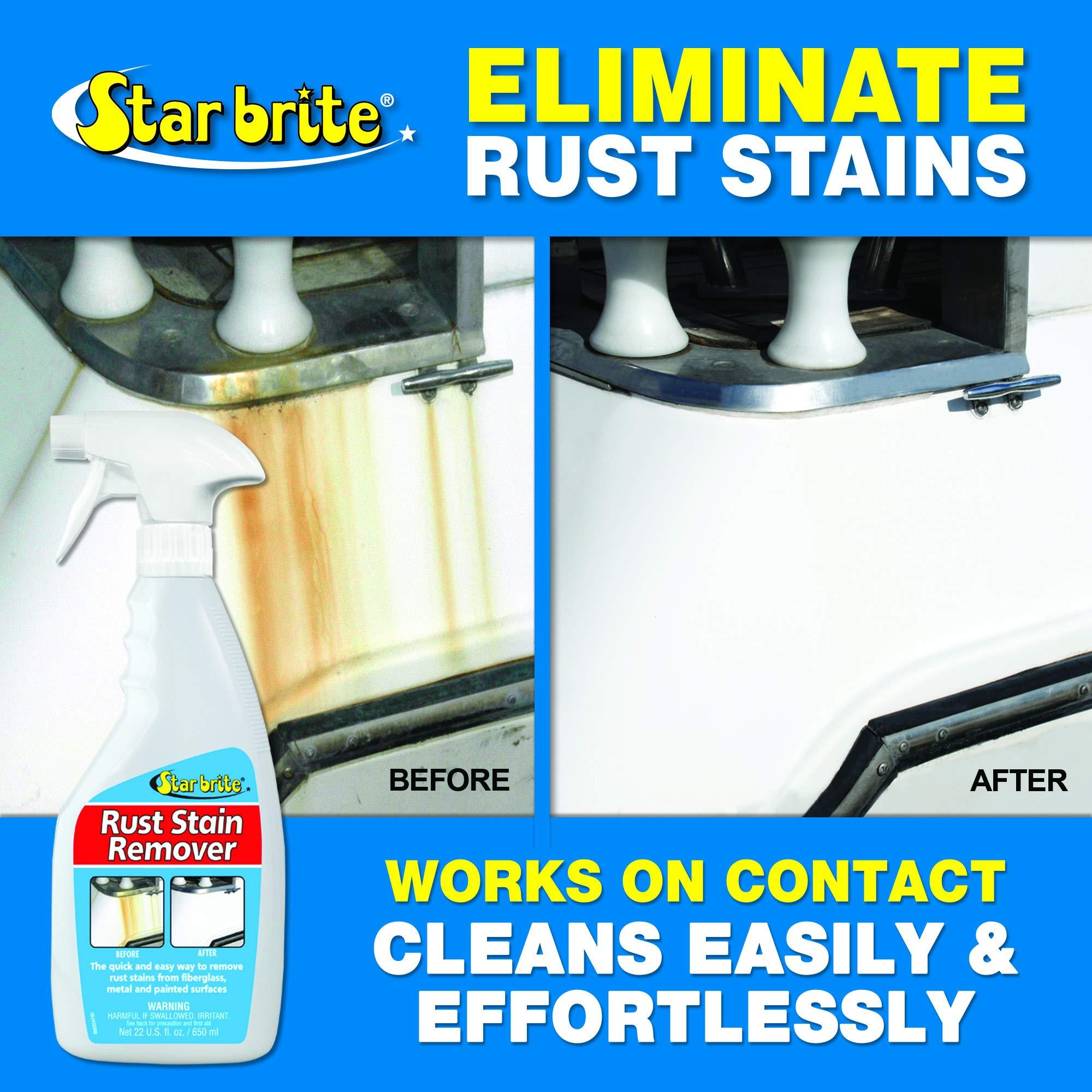 Star Brite Rust Stain Remover Easily Clean Corrosion Stains Off Fiberglass Vinyl Metal Painted Surfaces 22 Oz Standard Packaging Walmart Com