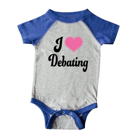 

Inktastic I Love Debating Gift Baby Girl Bodysuit