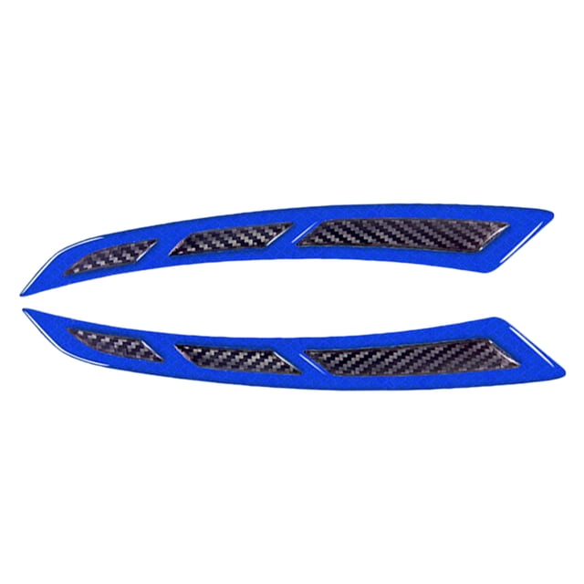Visland 1 Paire Voiture Garde-Boue Protecteur Résistant à la Chaleur Anti-collision en Fibre de Carbone Avertissement Universel Voiture Roue Sourcils Garde-Boue Réfléchissant Bande Bande Fournitures de Véhicule