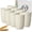 Beige, variant on Homienly 8-Pack 16 oz Wheat Straw Cups, Unbreakable, Reusable, Microwave & Dishwasher Safe, Multi-Color
