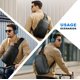 thumbnail image 2 of Bolsa Impermeable hk para Hombre con Puerto de Carga USB, Bolsillo para Tableta, Bolsa de Pecho Cruzada Antirrobo, 7L, 2 of 7