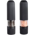thumbnail image 1 of Electric Salt and Pepper Grinder Set, Automatic One Handed Operation Pepper and Salt Mill, Adjustable Coarseness, Battery Powered Grinding Pepper with LED Light 2 Pack, 1 of 7