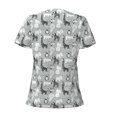thumbnail image 5 of Wukai African Animals Casual V-Neck Graphic Tees for Women: Lightweight and Breathable Summer Tops with Stylish Design-X-Large, 5 of 8