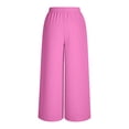 thumbnail image 4 of TaTaai Women's High Waist Loose Wide Leg Sports Pants Elastic Drawstring Waist with Side Pockets Casual Versatile Long Trousers for Women Daily Vacation Gift, 4 of 8