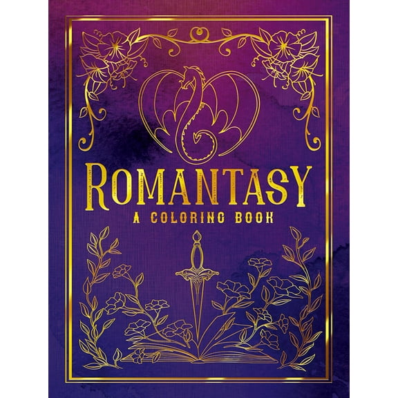 Romantasy : A Coloring Book, 128 pages (Paperback)