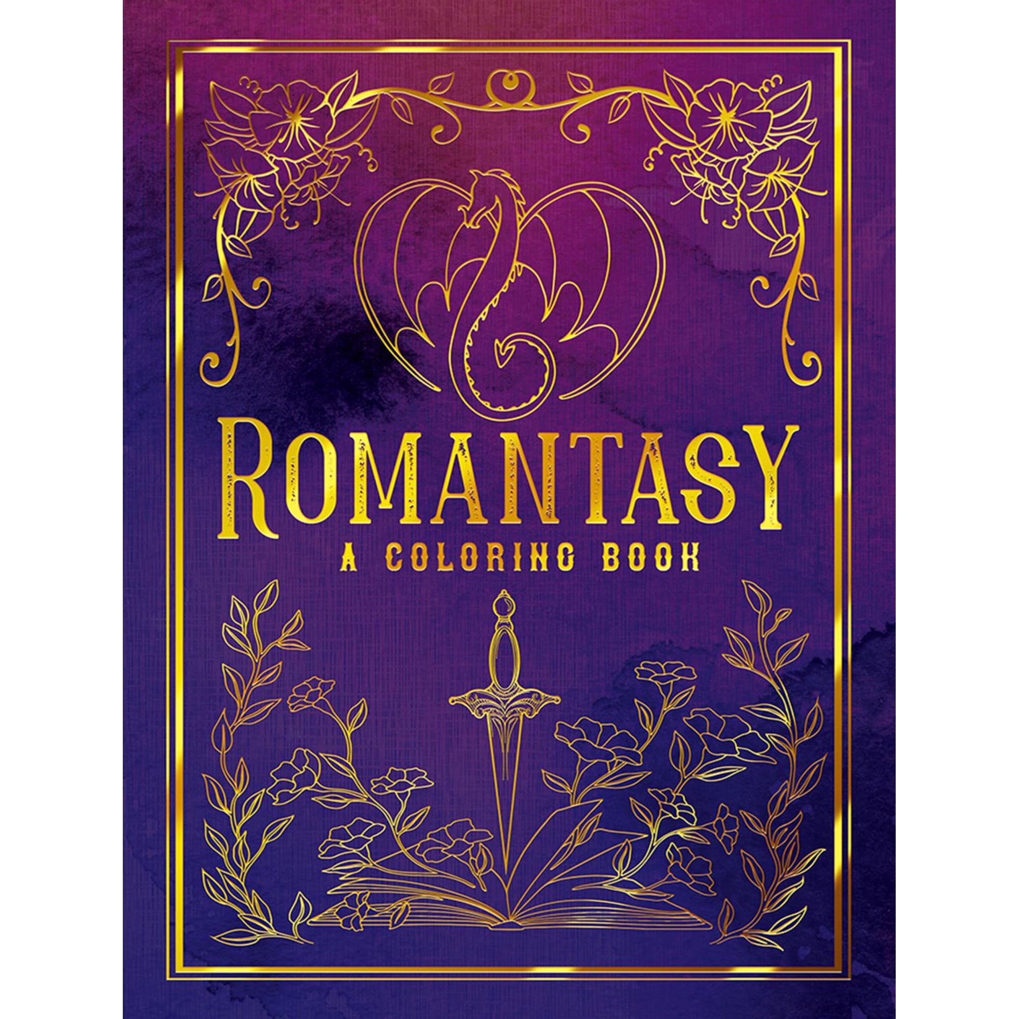 Romantasy: A Coloring Book, 128 pages (Paperback)