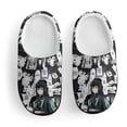 thumbnail image 3 of Demon Slayer Muichiro Tokito Slippers for Kids, Cute Soft Plush Anti-slip Fluffy Fuzzy House Slippers Warm Soft Plush Non-Slip Indoor Outdoor Slip-on Shoes for Boys Girls, 3 of 8