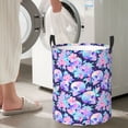 thumbnail image 6 of KLL pinkk flower crystal Skull Waterproof Foldable Laundry Hamper Bucket with Handles for Storage Bin,Kids Room,Home Organizer (Medium ), 6 of 7