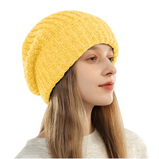 FAIWAD Slouchy Beanie for Women Drawstring Rolled Brim Hat  display picture 1